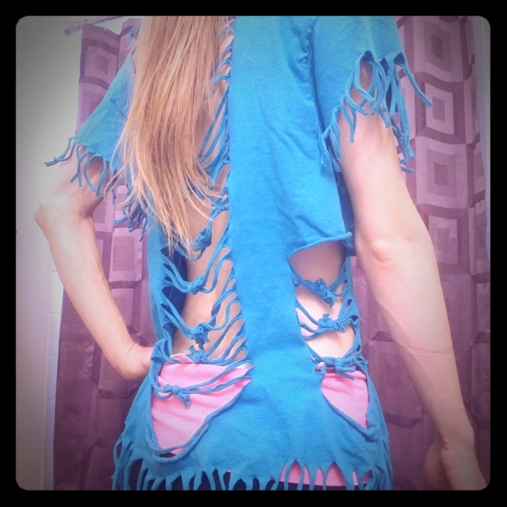 Handmade cut up shirts!